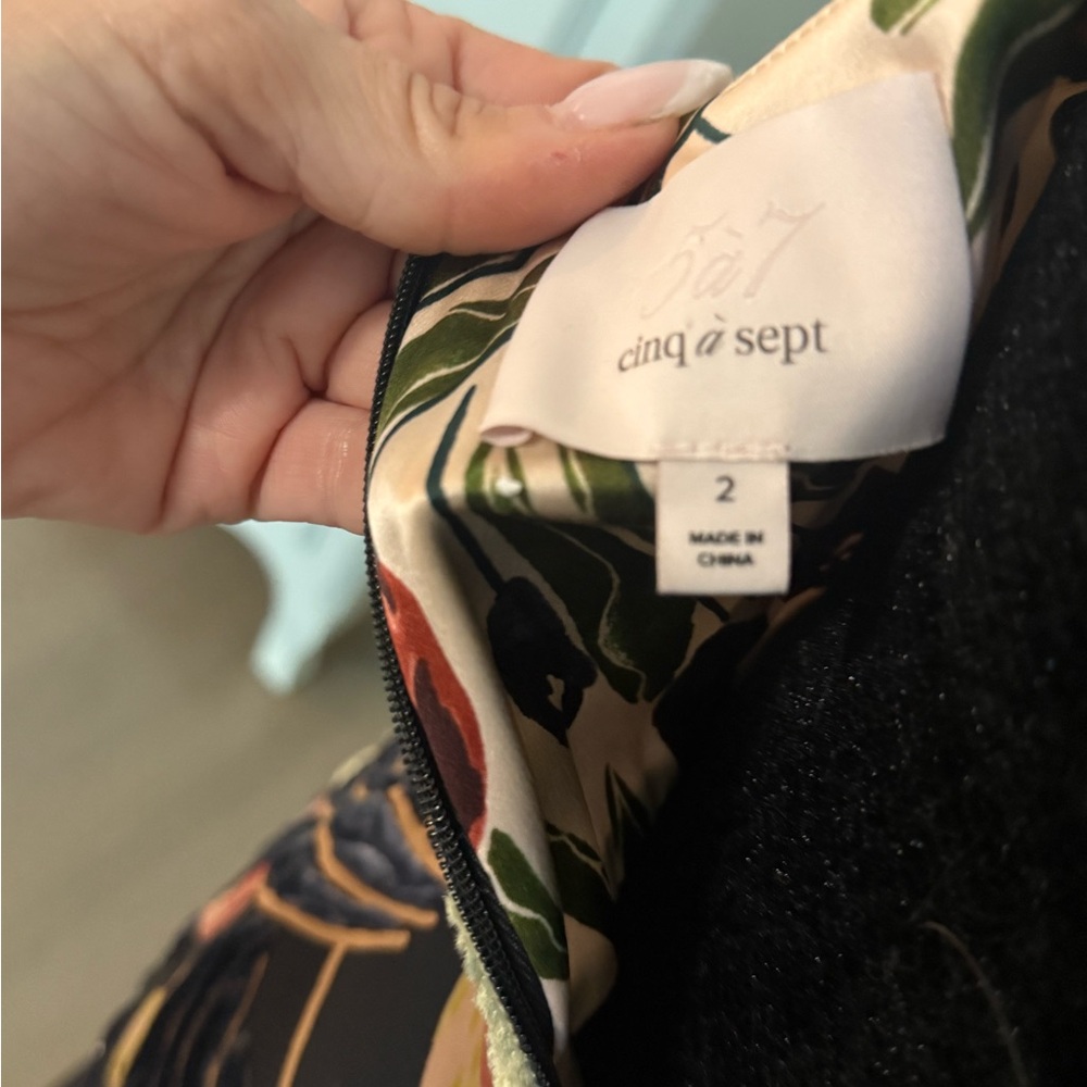 Cinq a Sept Blue Orange Maxi Sundress - Picture 5 of 5